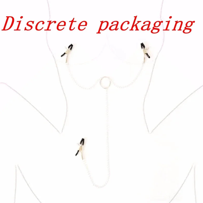 Adjustable Nipple Clamps with Chain – 4 Styles – view 1