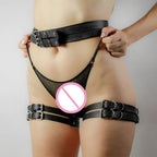 Leather Thigh Garter Harness – Leg Harness in 7 Styles – view 3