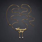 Personalized 2-Layer Waist Chain with Name and Zircon – view 10