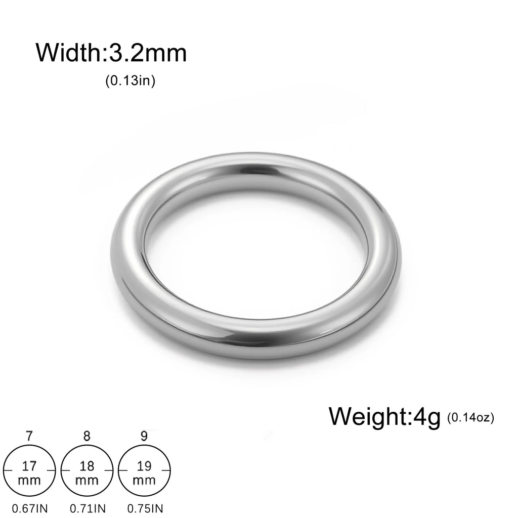Minimalist O Ring – Gold or Silver Stainless Steel – view 14