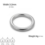Minimalist O Ring – Gold or Silver Stainless Steel – view 14