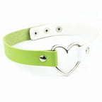 Heart Lock Choker with Key – Faux Leather, 8 Colours – view 14