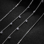 Rhinestone Tassel Chest Chain – Multi-Layer, Gold or Silver – view 4