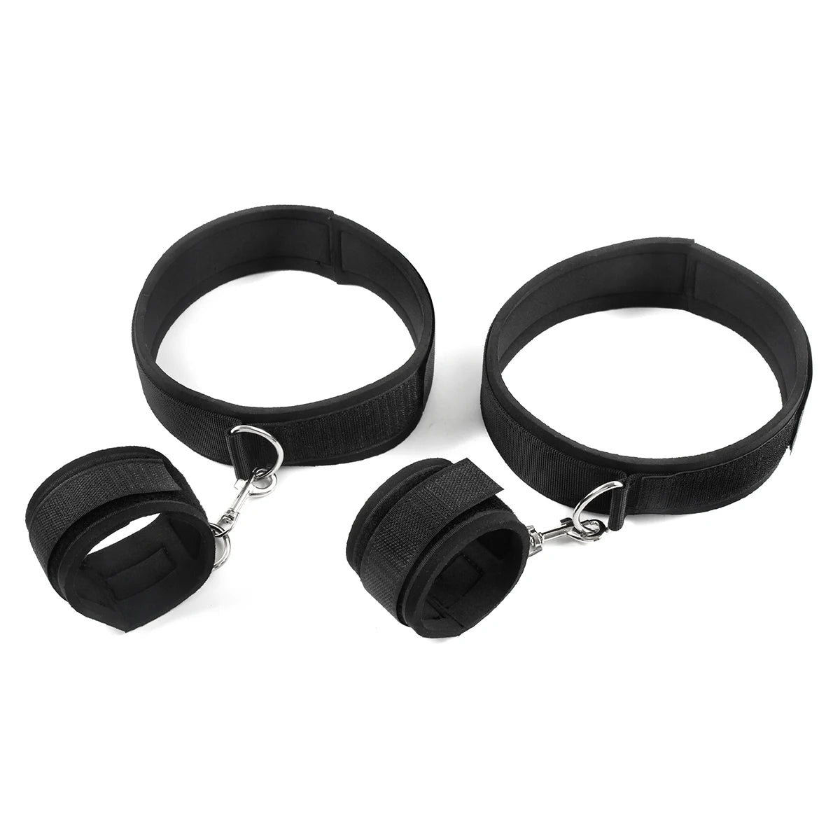 Wrist to Thigh Restraint Set – Soft Padded Bondage Cuffs – view 2