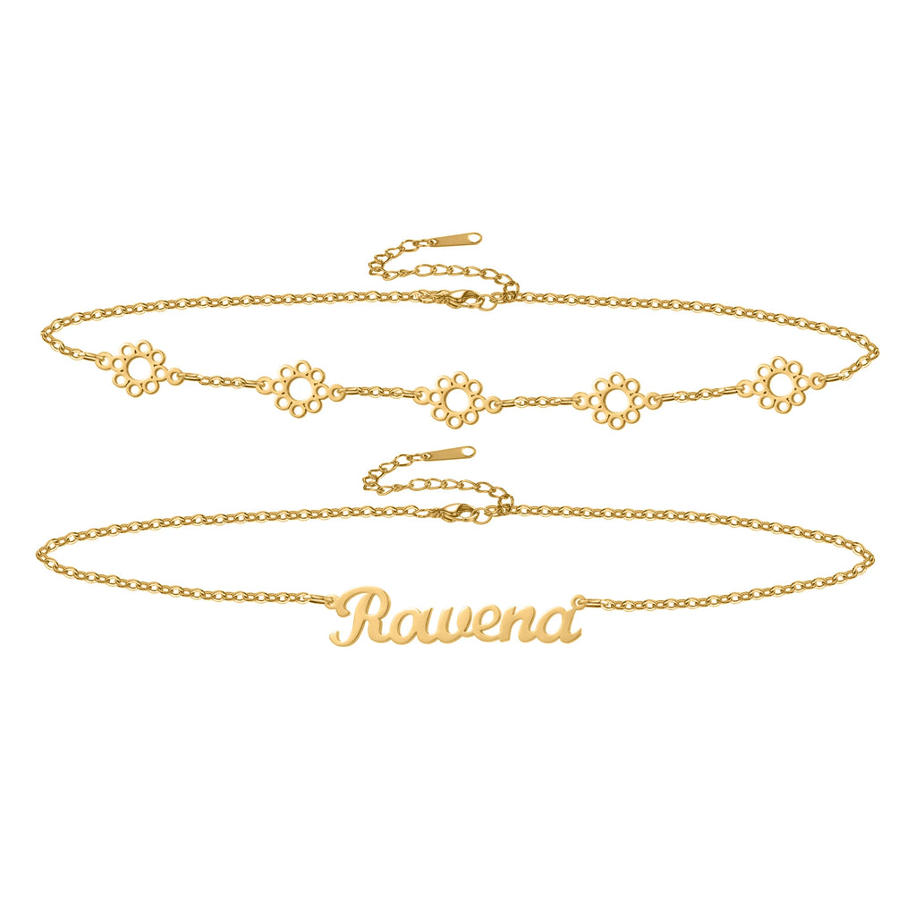 Custom Name Waist Chain – 18k Gold Plated Stainless Steel – view 4
