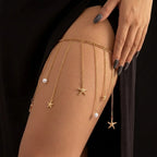 Rhinestone Thigh Chain with Crystal Tassels – view 7