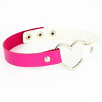 Heart Lock Choker with Key – Faux Leather, 8 Colours – view 20