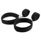 Wrist to Thigh Restraint Set – Soft Padded Bondage Cuffs – view 3
