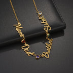 Personalized 2-Layer Waist Chain with Name and Zircon – view 4