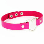 Heart Lock Choker with Key – Faux Leather, 8 Colours – view 34