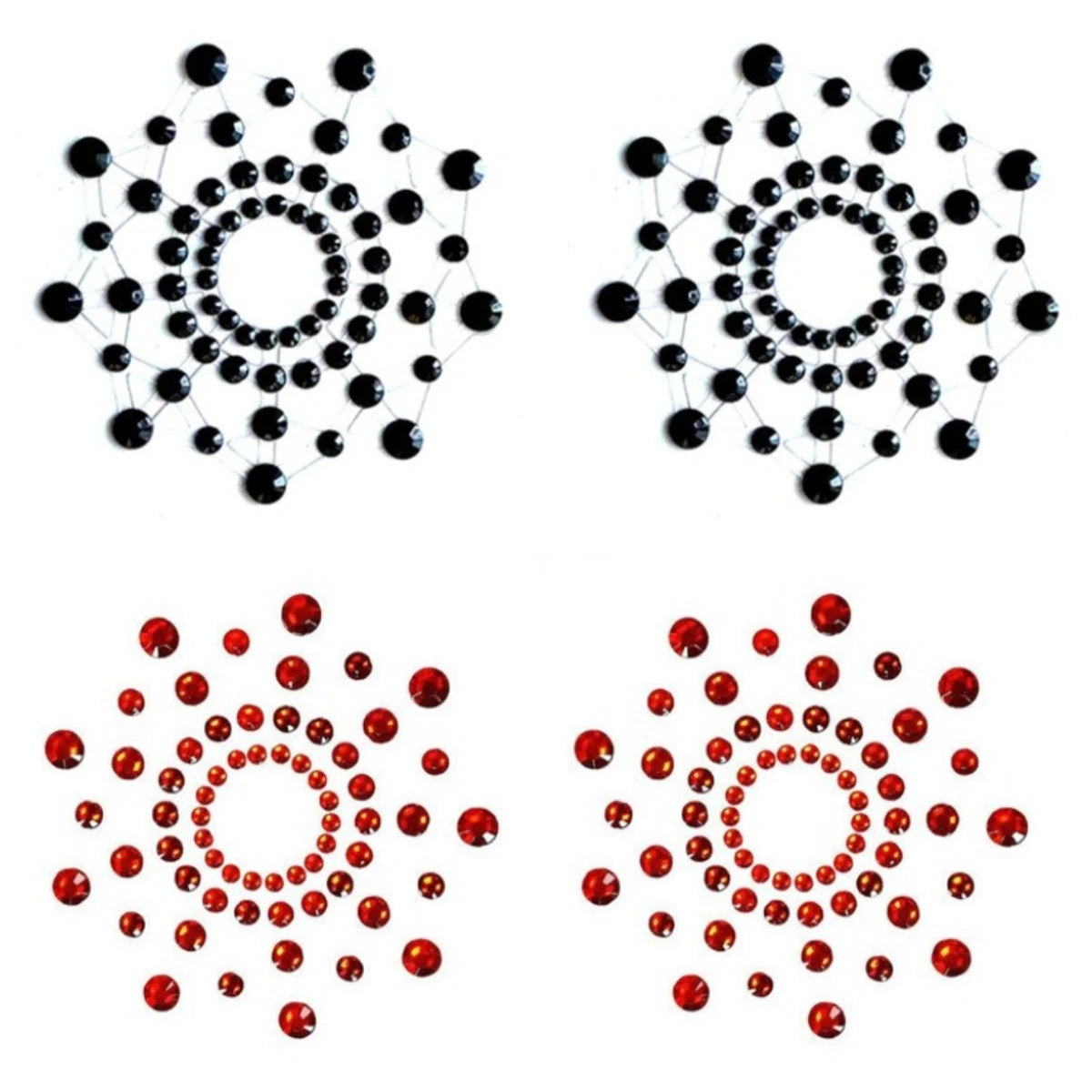 Rhinestone Pasties with Clear Adhesive – 1 or 2 Pairs – view 8