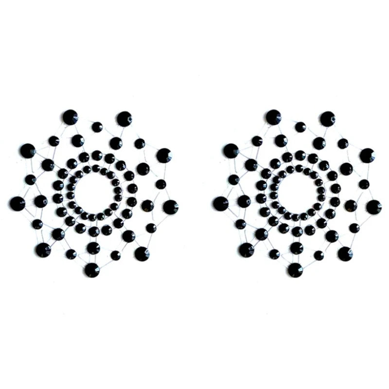 Rhinestone Pasties with Clear Adhesive – 1 or 2 Pairs – view 6