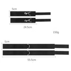 Wrist to Thigh Restraint Set – Soft Padded Bondage Cuffs – view 5