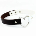 Heart Lock Choker with Key – Faux Leather, 8 Colours – view 25
