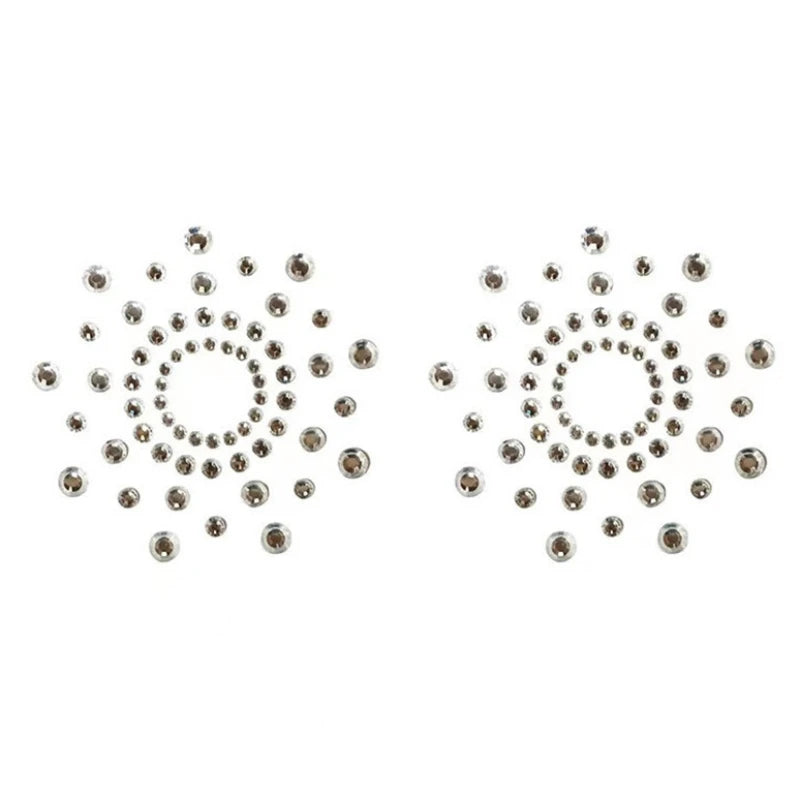 Rhinestone Pasties with Clear Adhesive – 1 or 2 Pairs – view 11