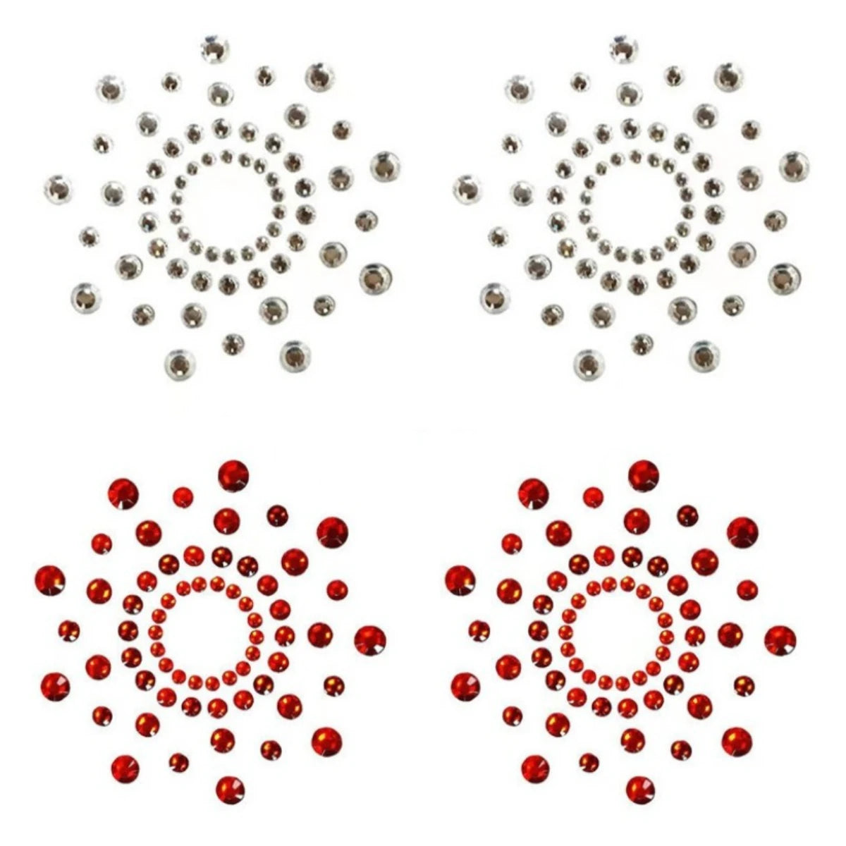 Rhinestone Pasties with Clear Adhesive – 1 or 2 Pairs – view 7