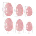 Rose Quartz Yoni Egg Set with Jade and Obsidian – view 6