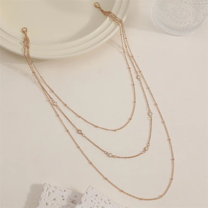Rhinestone Back Chain Necklace – Backless Body Jewelry – view 13
