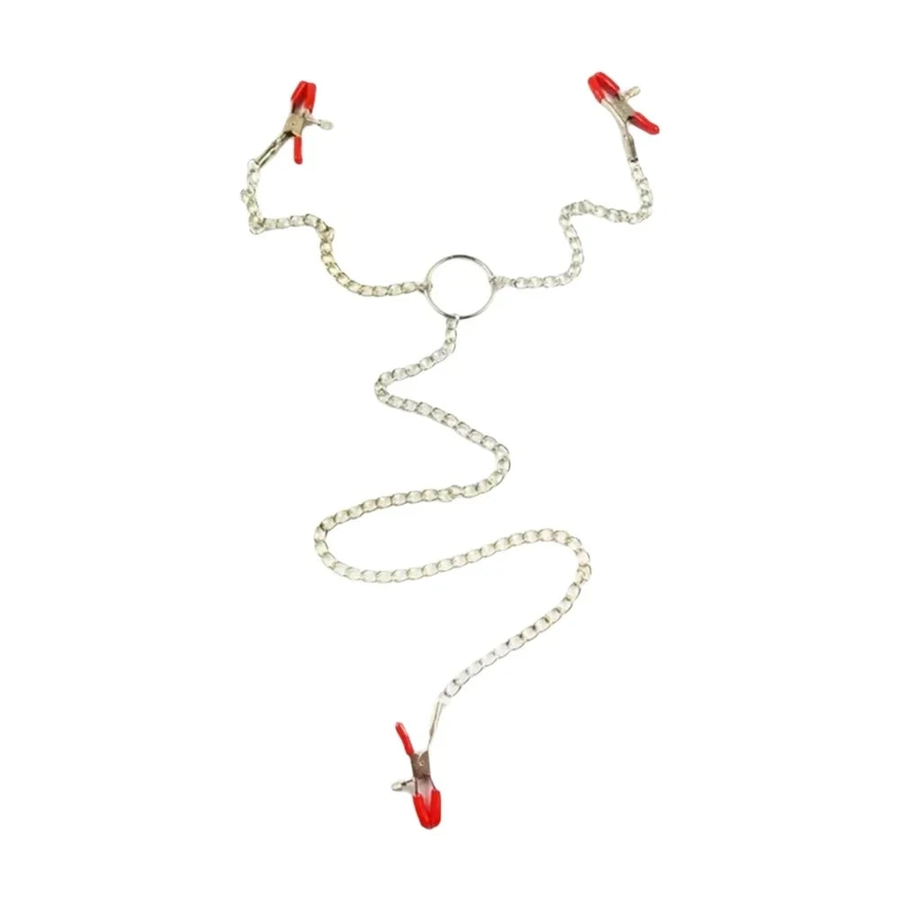 Y-Chain Nipple Clamps – Adjustable, Stainless Steel Chain – view 1