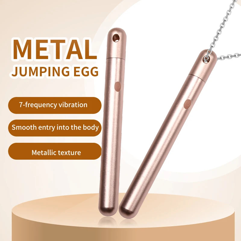 Vibrator Necklace in Rose Gold – Wearable Bullet Pendant – view 2
